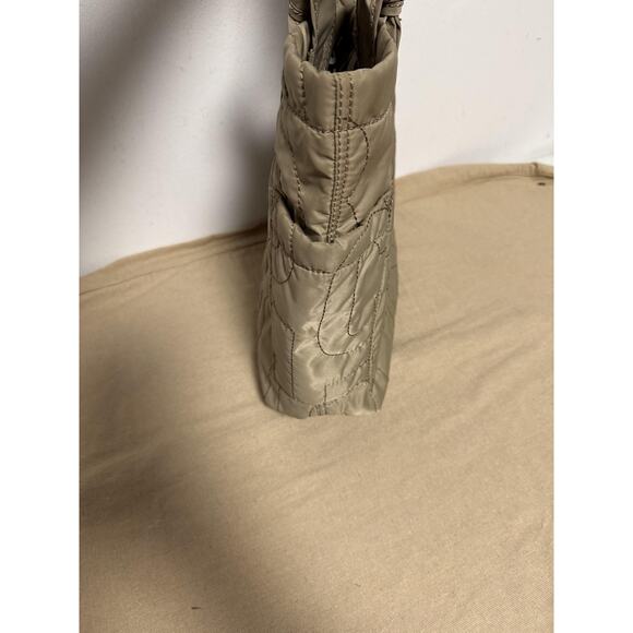 Marc by Marc Jacobs Tote Bag Womens Khaki Pretty Nylon Quilted Logo Shoulder - Picture 7 of 13